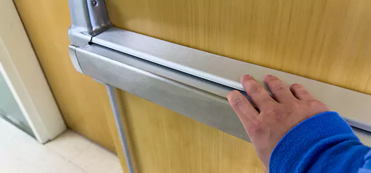 Installing a Push Bar on a Door San Francisco